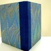 Hand made blank book with hand-marbled covers: Aspiring Words
