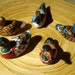 Vintage Folk Art Set of 5 Painted Ducks