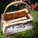 Beautiful Mid Century Hand crafted Ojibway Birch Bark Basket