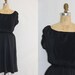 Vintage Black Dress XL Gypsy On Off Shoulders