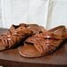 Strappy // Woven Leather Sandals Size 10W