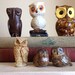 6 vintage owls whooos the handsome one