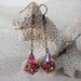 Vintage Dangling Earrings PINK AURORA RHINESTONE dangling Swavorski