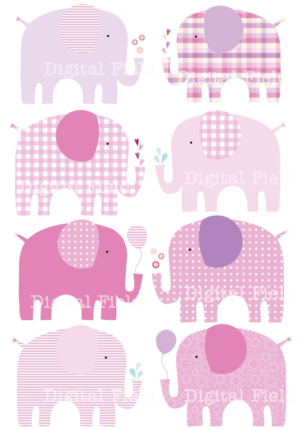 free girl elephant clip art - photo #35