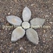 Stone Flowers Garden Art Hand Chipped Sandstone Flower
