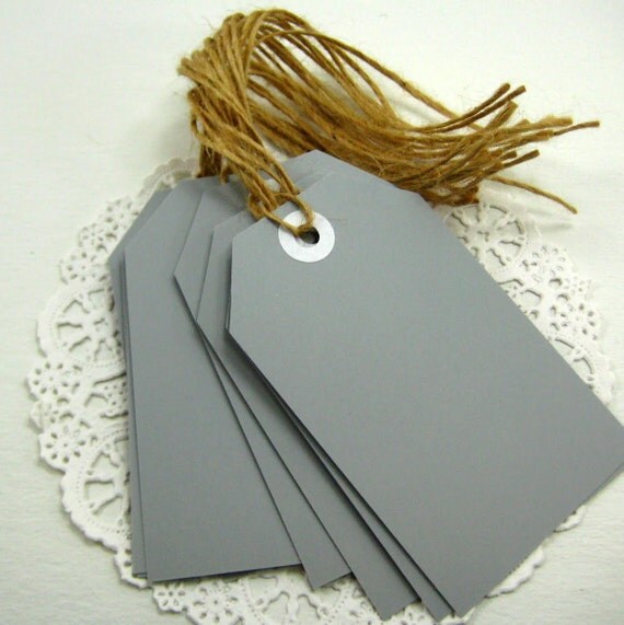 CHALKBOARD TAGS LiGHT GREY Color Reusable Tags set