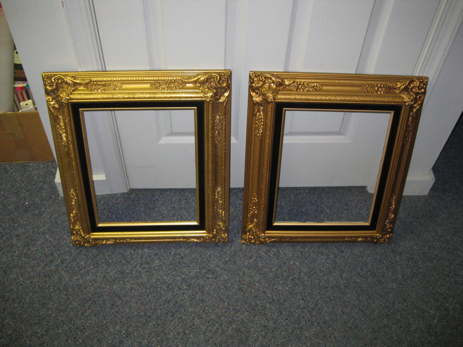 11x14 Gold Leaf Wood Frames. Lot of 2