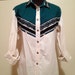VINTAGE 1980s Women's WRANGLER SOUTHWESTERN Print Shirt