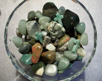 Green Aventurine, Unakite, Green Jasper, and Agates