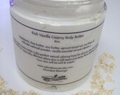 Rich Vanilla, Colloidal Oatmeal & Shea Butter, VEGAN, Sensitive Skin Body Butter 8 oz.
