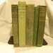 Green Shabby Chic Vintage Books
