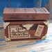 1950 Shackman Attic Trunk, Miniature Doll House Furniture, Handcrafted Hardwood. Made in Japan: