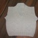 SALE gorgeous little boys hand knitted tank top/sleeveless sweater cream newborn