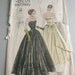 Antique Vogue Pattern 5915 Strapless Evening Gown Size 12