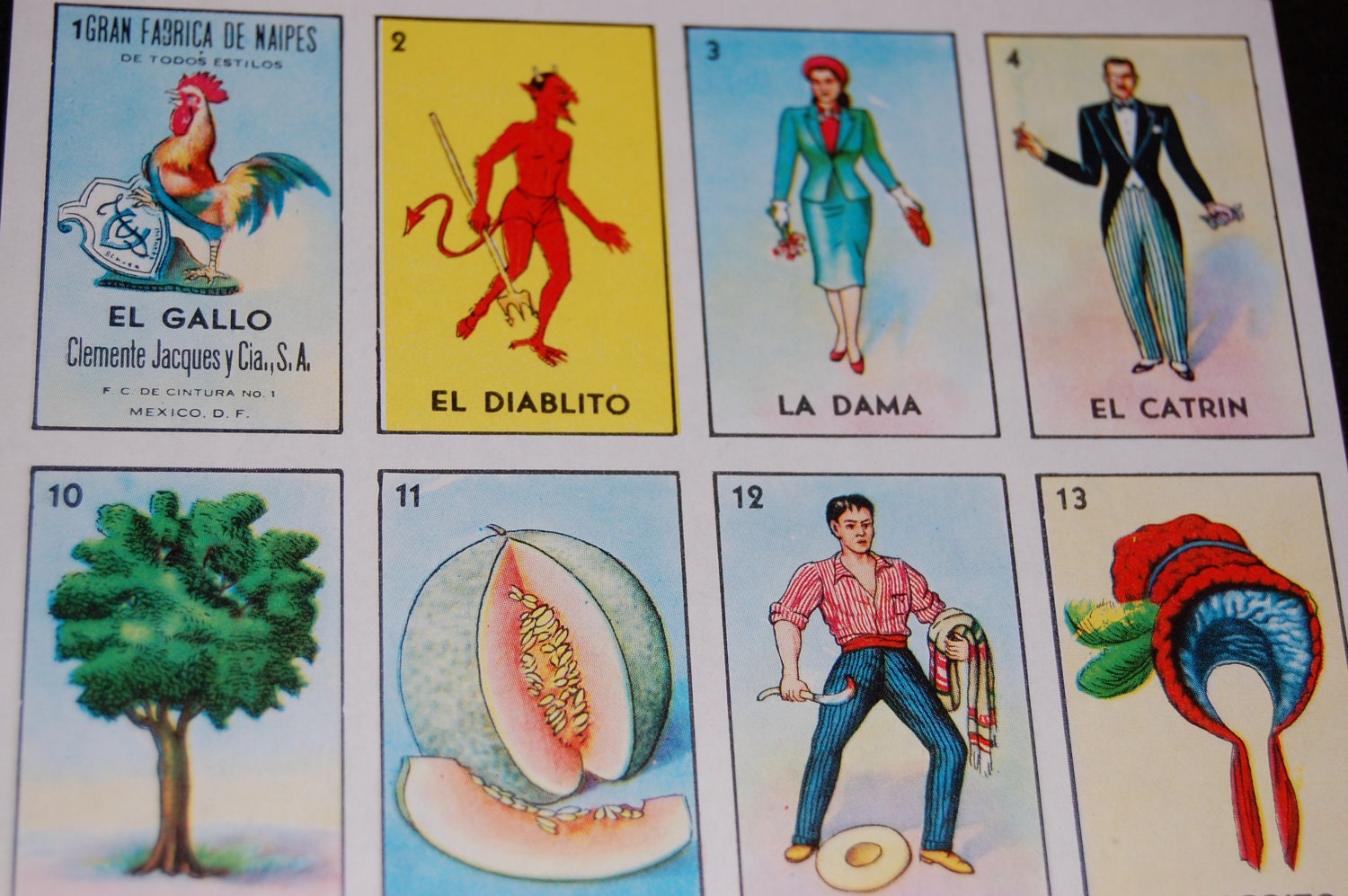 Custom loteria cards