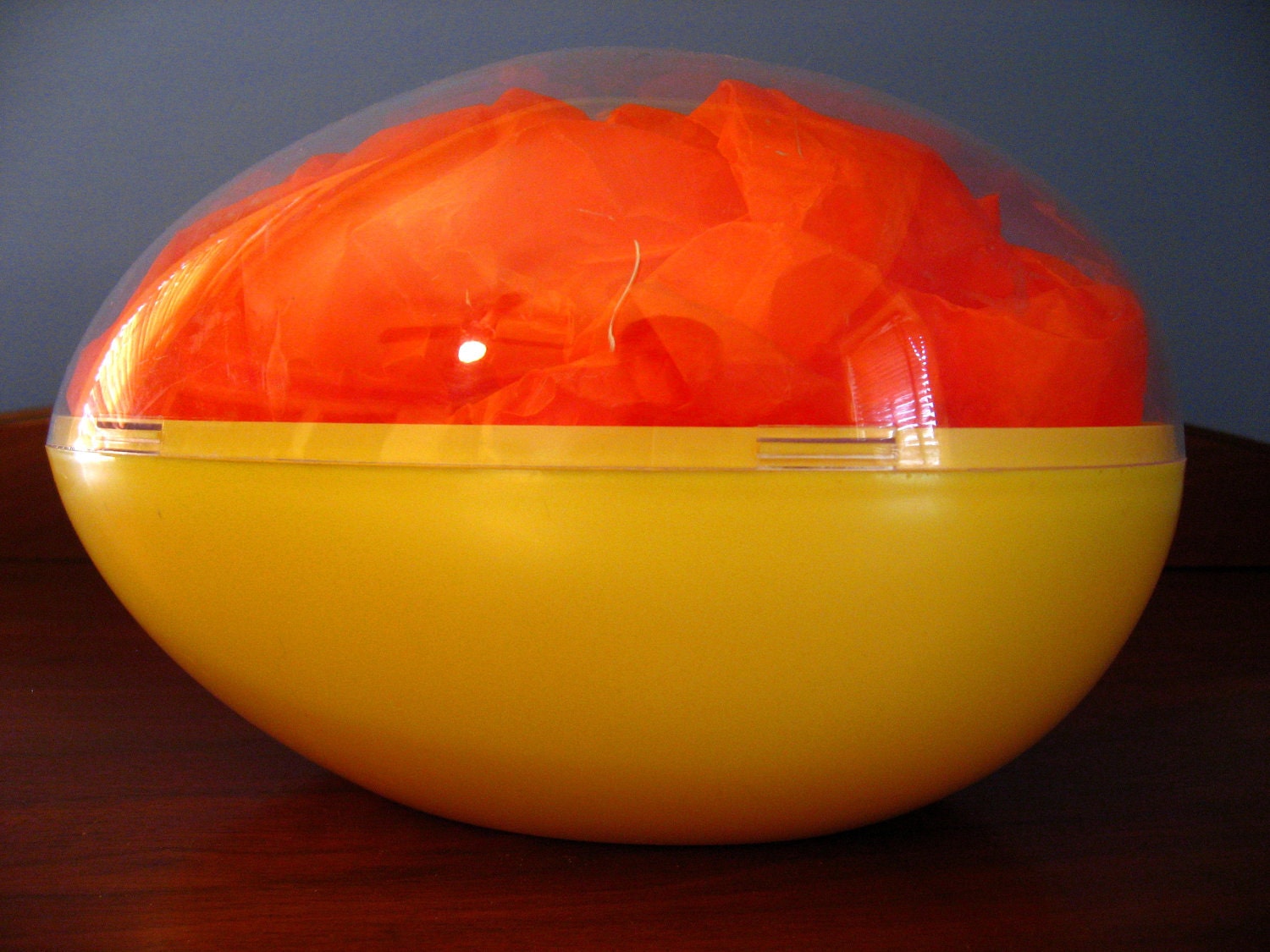 Large Plastic Easter Egg Display Case with Cellophane Egg