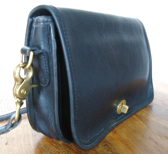 Vintage Black Coach Purse-Convertible Style 9755 by MarketHome