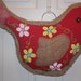 Handpainted Burlap Bird Door Hanger
