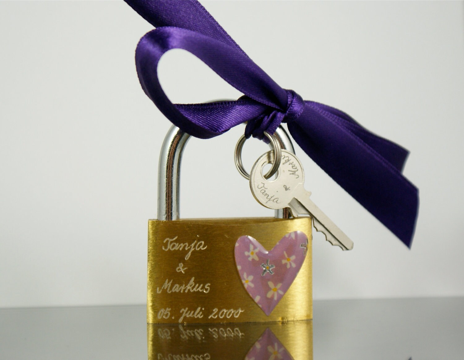 ENGRAVED LOVE PADLOCK Wedding Day Valentine