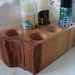 Natural Rustic Cherry Wood Lip Balm Chapstick Wooden Bathroom Vanity or Spa Display Holder Small