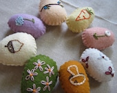 Embroidered Easter Eggs - Flowers & Plants Set