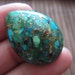 Stunning Tear drop Natural Turquoise Copper Cabochon, Bezel set, Stone for jewelry B410