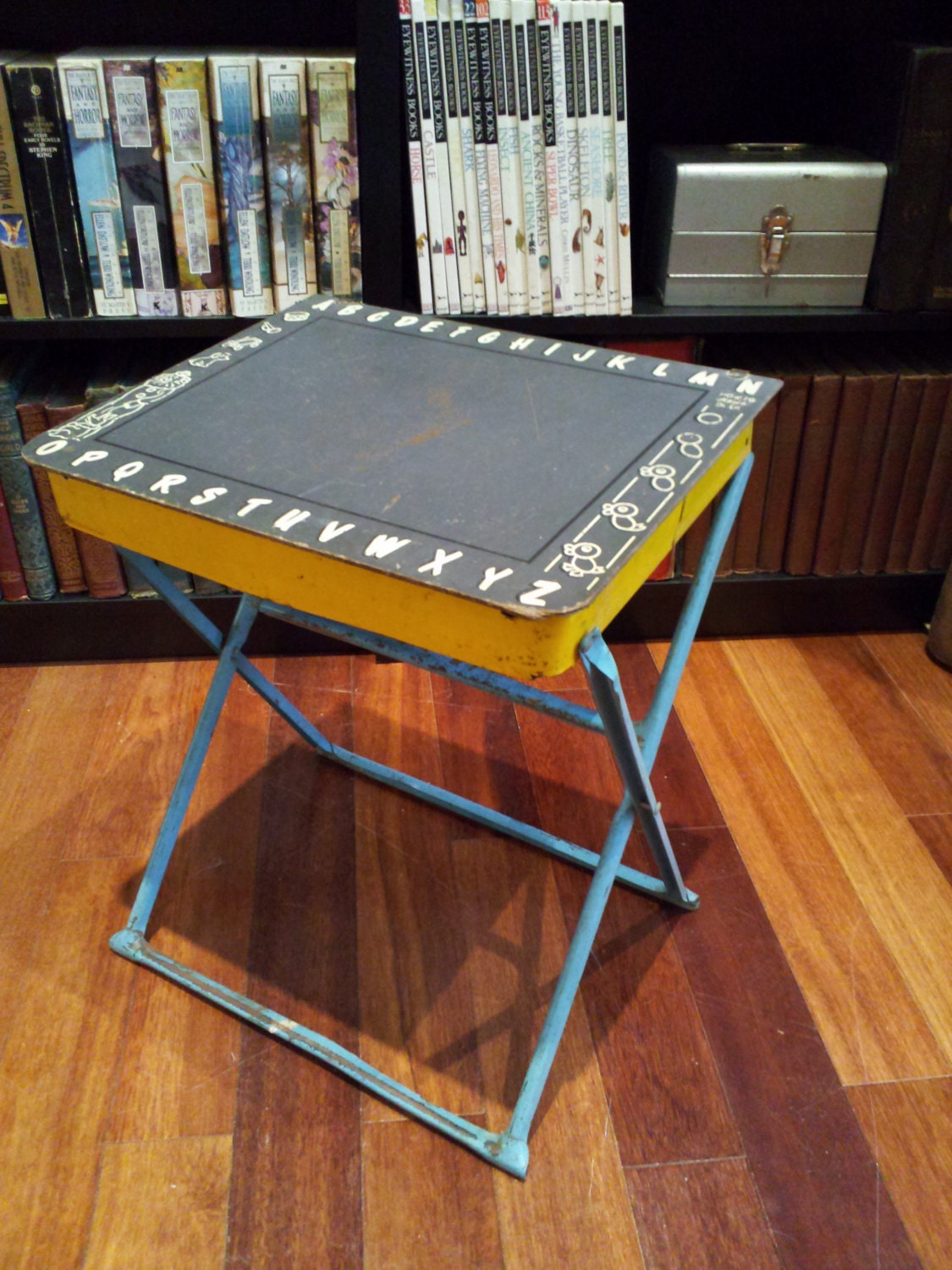 Vintage child's foldup school desk