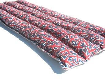 United Kingdom, Great Britain Flag Aromatherapy Heating Pad, Back Pain, Migraine, Natural Heat Pad, Union Jack, Red White Blue