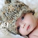 OOAK Hand Knit Baby Bear Hat in Browns, hand dyed and handspun yarns, up to 3 months