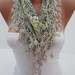 Leopard Shawl / Scarf - Headband - Cowl with Lace Edge