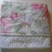 Sweet Vintage Chenille Baby Blanket with Cotton Roses Print