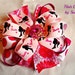 Boutique Hair Bow Clip - Barbie Sillohoute Ribbon - Pink Layered Bow