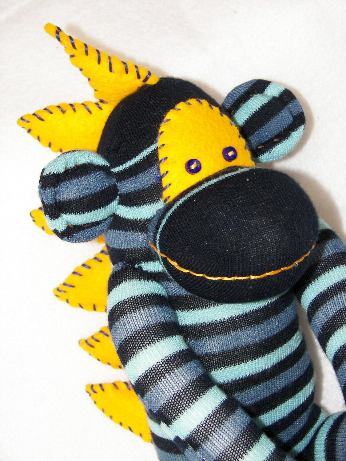 dinosaur sock monkey