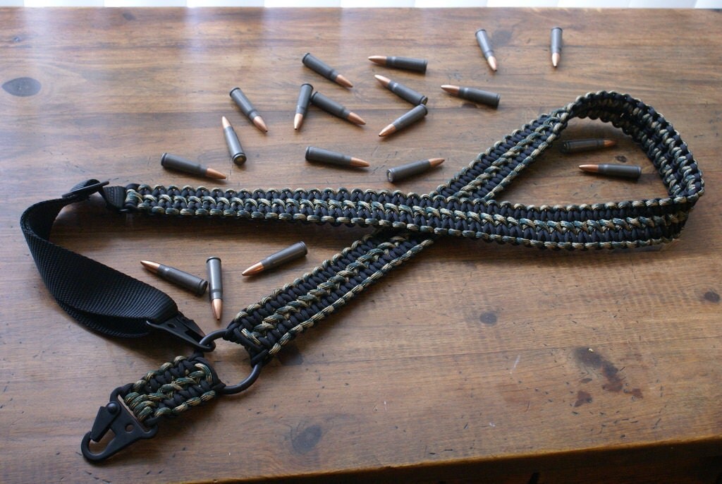 Custom 550 Paracord Rifle Sling Single Point Convertible with