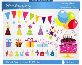 birthday clip art on Etsy, a global handmade and vintage marketplace.