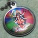 ON SALE Kali Durga Goddess Necklace, Dual Sided Pendant, Hindu Jewelry, Black Friday Etsy, Cyber Monday Etsy