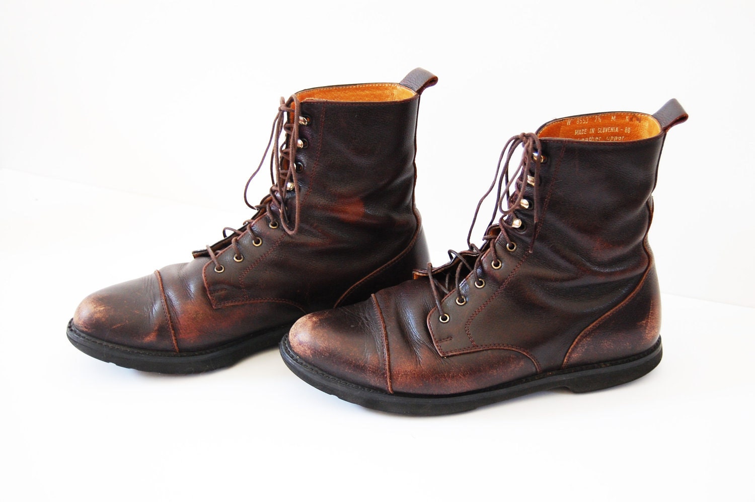 Vintage Traveler's Boots Brown Leather by myfavoritefairytale