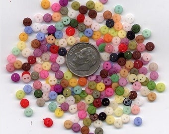 400+ Tiny Doll Buttons, Wholesale, 4mm size