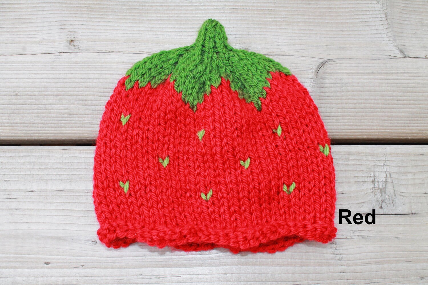 Strawberry Knit Hat