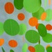 Orange and Green Party Paper Garland, 10 feet long
