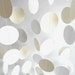 Wedding Paper Garland, White and Ivory, Circle Garland, Cardstock, Bridal Shower Decorations, Wedding decor, Baby, Nursery, Soft Colors