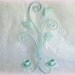 Vintage Wall Sconce, Robin's Egg Blue Candle Sconce, Shabby Chic Sconce, Candle Holder, Cottage, Wall Candle Sconces, Candle Sconces
