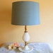 1960's Milk glass hobnail lamp, Milk glass lamp, table lamp, bedside lamp, shabby chic, cottage decor, shade NOT included