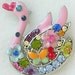 Vintage Colorful Enamel Rhinestone Whimsical Swan Brooch Multi-Colored Duck Bird Excellent Condition All Enamel and Rhinestones Intact