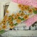 Vintage Handkerchief in Yellows, Creams and Greens