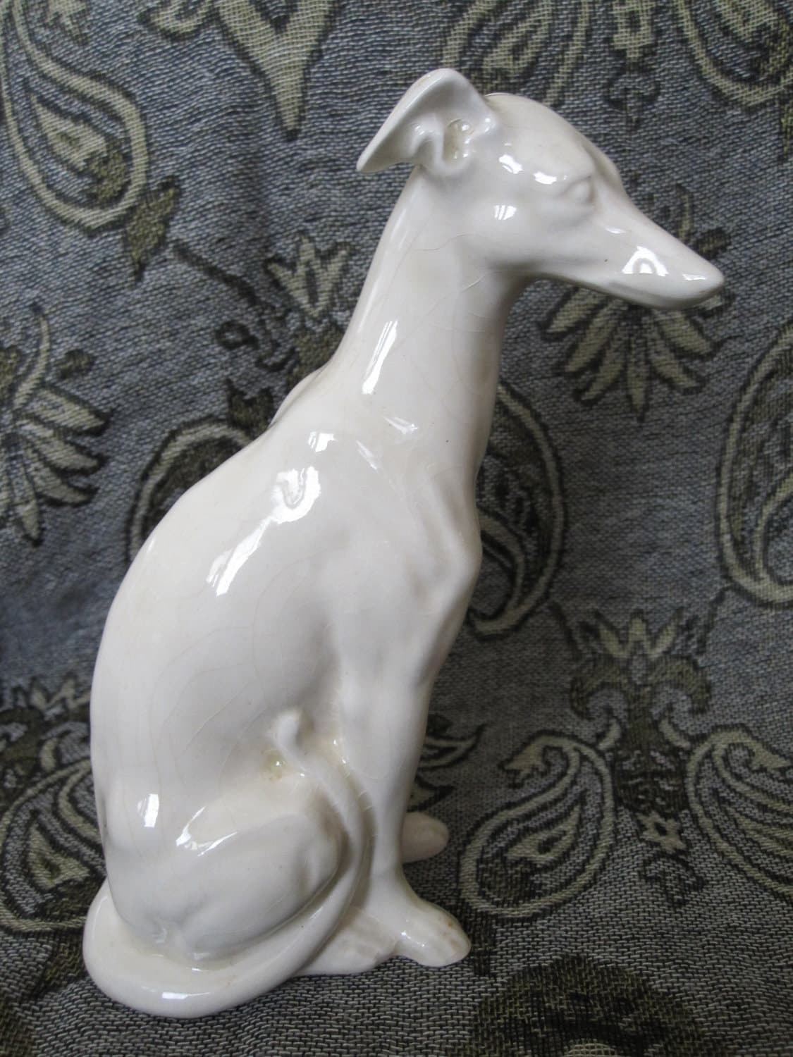 ceramic greyhound figurine