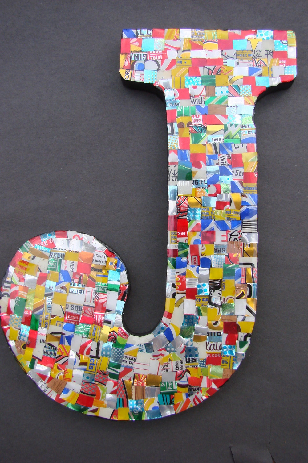 9 Recycled Soda Can Letters