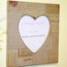 Heart Shape Picture Frame Rustic Letter Paper- Shabby Chic - Romantic