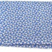 Back to School - 2 yards of white and blue cotton daisy fabric
