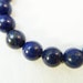 Indigo Blue Lapis Lazuli Bead Stretch Bracelet, 10mm Gemstone